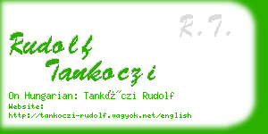 rudolf tankoczi business card